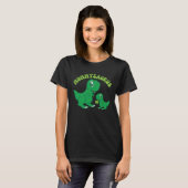 Mommysaurus-St Patricks Day-Dinosaur-Kleeblatt T-Shirt (Vorne ganz)