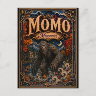 Momo das Missouri-Monster Missouri Popcut Legenden Postkarte
