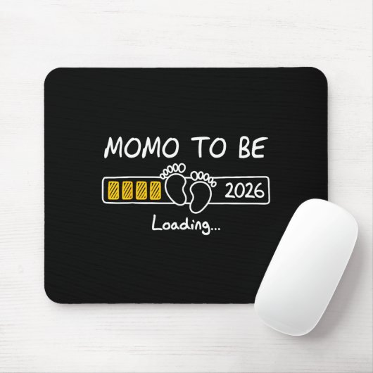 Momo To Be 2026 Loading Momo Est 2026 Mousepad (Mit Mouse)