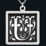 Momogram Silver Necklace Versilberte Kette<br><div class="desc">Keepake Necklaces Wählen Sie entweder Silver Plated Gold Finish oder Sterling Silver Unique Personalisiert Custom !st Christmas Gift Wedding Party Necklaces - um die Hintergrundfarbe zu ändern - klicken Sie auf Anpassen - wählen Sie das letzte Tool aus dem Drop-Down-Menü und wählen Sie aus einer der angezeigten Farben oder geben...</div>