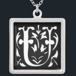 Momogram Silver Necklace Versilberte Kette<br><div class="desc">Keepake Necklaces Wählen Sie entweder Silver Plated Gold Finish oder Sterling Silver Unique Personalisiert Custom !st Christmas Gift Wedding Party Necklaces - um die Hintergrundfarbe zu ändern - klicken Sie auf Anpassen - wählen Sie das letzte Tool aus dem Drop-Down-Menü und wählen Sie aus einer der angezeigten Farben oder geben...</div>