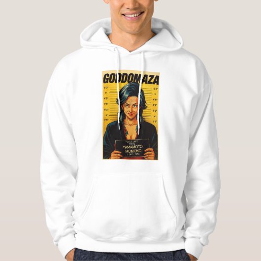 MOMOKO MUGSHOT VINTAG HOODIE (Vorderseite)