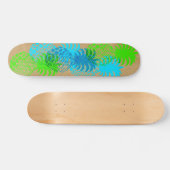 Momona Ananas-hawaiisches tropisches Imitat Skateboard (Horizontal)