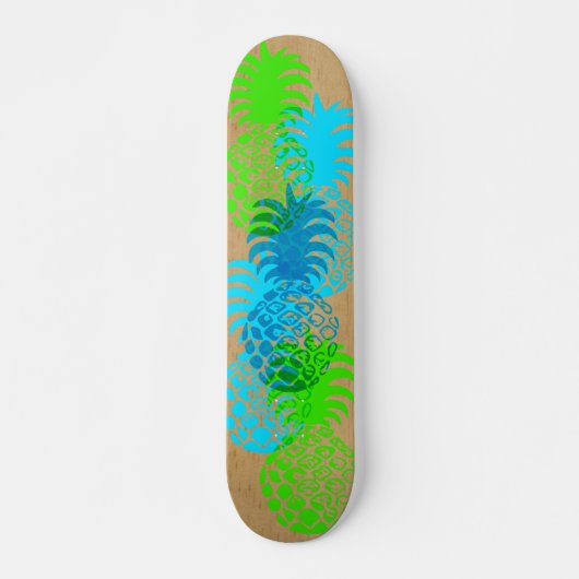 Momona Ananas-hawaiisches tropisches Imitat Skateboard (Vorne)