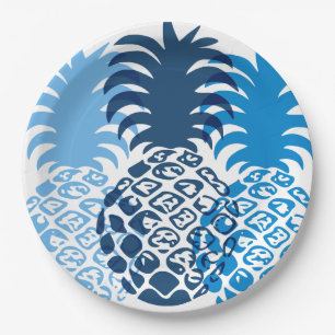 Momona Ananas-hawaiisches tropisches Pappteller