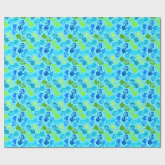 Momona Hawaiian Tropical Pineapse Geschenkpapier (Flach)