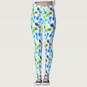 Momona Hawaiian Tropical Pineapse Leggings