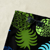 Momona hawaiische tropische Ananas - Turq- Strandtuch (Beispiel)
