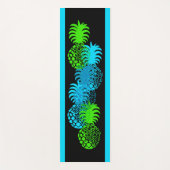 Momona Pineapard Striped Hawaiian Reversible Yogamatte (Vorderseite)
