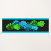 Momona Pineapard Striped Hawaiian Reversible Yogamatte (Vorderseite (Horizontal))