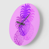 Momona Pineaple Hawaiian Tropical Große Wanduhr (Winkel)