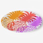 Momona Pineaple Hawaiian Tropical Pappteller (Schrägansicht)