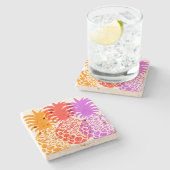 Momona Pineaple Hawaiian Tropical Steinuntersetzer (Seitenansicht)