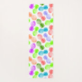 Momona Pineapple Aloha Hawaiian Tropical - Black  Yogamatte (Rückseite)