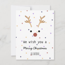 Momongram wünschen wir Ihnen frohe Weihnachtswildd Mitteilungskarte