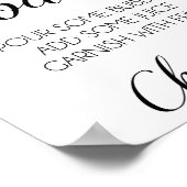 Momosa Bar Baby Duschzeichen Poster (Ecke)