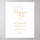 Momosa Bar Boho Sunshine Poster (Vorne)