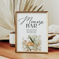 Momosa Bar Fall Little Pumpkin Baby Dusche