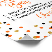 Momosa Bar Halloween Babyduschzeichen Poster (Ecke)