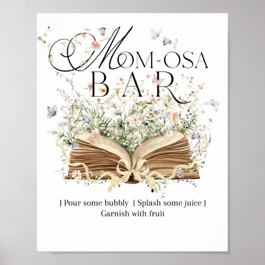 Momosa Bar New Chapter Book Theme Wildblume Poster (Vorne)