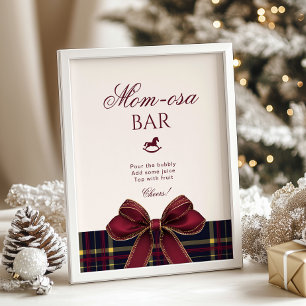 Momosa Bar Roter Bogen Schaukelpferd Kariert Poster