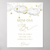 Momosa Bar Sign, Baby Dusche Drinks Bar Poster (Vorne)