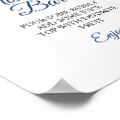 Momosa Bar Sign für Navy Blue & Blush Poster (Ecke)