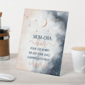 Momosa Bar Sign, Gender Reveal Drinks unterzeichne Sockelschild (In SItu)