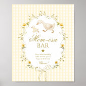 Momosa bar Silly Goose gender neutral gingham Poster (Vorne)