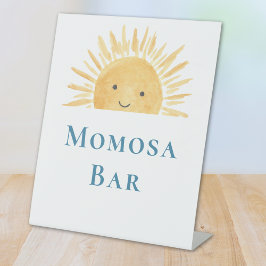 Momosa Bar Sun-Themed Baby-Dusche Sockelschild