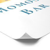 Momosa Bar Sun-Themed Baby Duschsignatur Poster (Ecke)