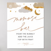 Momosa Bar Twinkle Little Star Baby Duschzeichen Poster (Vorne)