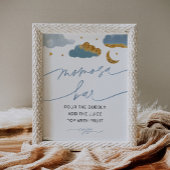 Momosa Bar Twinkle Little Star Baby Shower Boy Poster