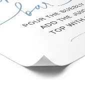 Momosa Bar Twinkle Little Star Baby Shower Boy Poster (Ecke)