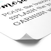 Momosa Bar Watercolor Beagle Themenzeichen Poster (Ecke)