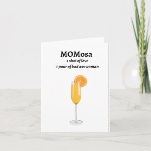 Momosa Muttertagskarte, Trinkwitze, Geschenk für M Karte