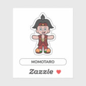 Momotaro, der Peach Boy Aufkleber (Blatt)