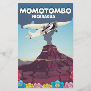 Momotombo Nicaragua Vulkan Reise Druck. Briefpapier