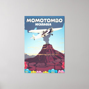 Momotombo Nicaragua Vulkanausflug drucken. Leinwanddruck