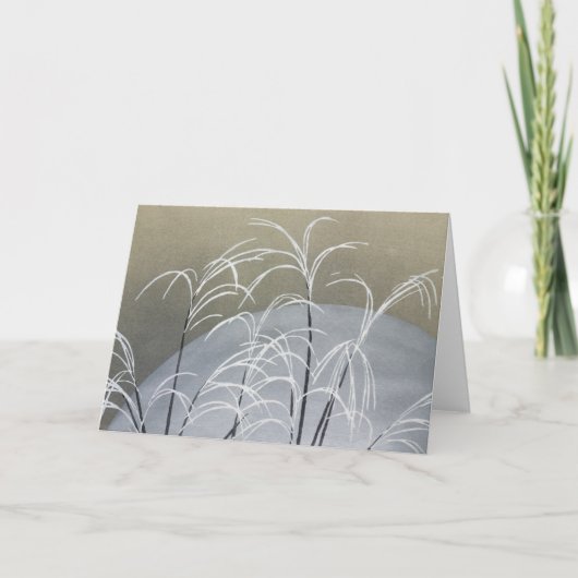 Momoyogusa-Blume Vintag geklappte Grußkarte Karte (Vorderseite)