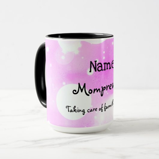 Mompreneur-Design Tasse (Vorderseite Links)