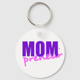 Mompreneur mit Dot Hyphen, zwei Farben Schlüsselanhänger