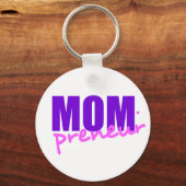 Mompreneur mit Dot Hyphen, zwei Farben Schlüsselanhänger (Vorderseite)