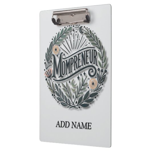 Mompreneur Themed Klemmbrett (Links)