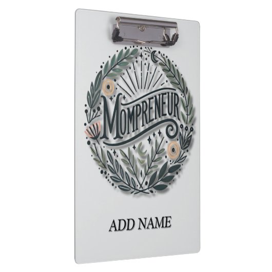 Mompreneur Themed Klemmbrett (Rechts)