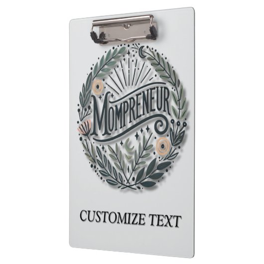 Mompreneur Themed Klemmbrett (Links)
