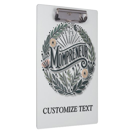 Mompreneur Themed Klemmbrett (Rechts)