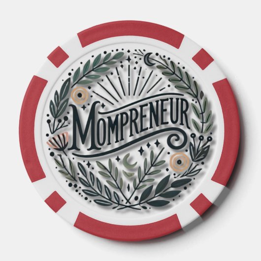 Mompreneur Themed Pokerchips (Rückseite)