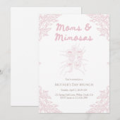 Moms and Mimosas Mother’s Day Brunch Einladung (Vorne/Hinten)