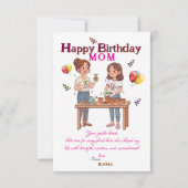 Mom's Birthday Karte (Vorderseite)